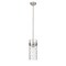 Z-Lite Fontaine 1 Light Pendant, Brushed Nickel & Clear 3035P6-BN - alternate 4